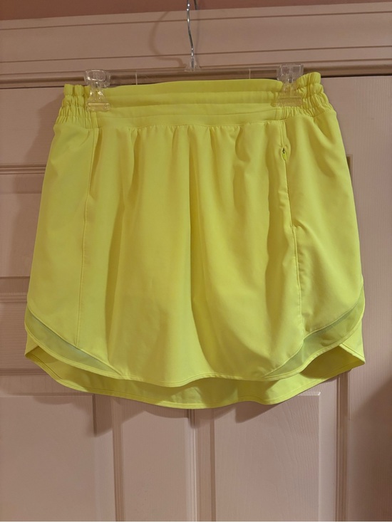 lululemon athletica Pants - lululemon athletica Neon Yellow Skort. Size-10 EUC Longer Length!